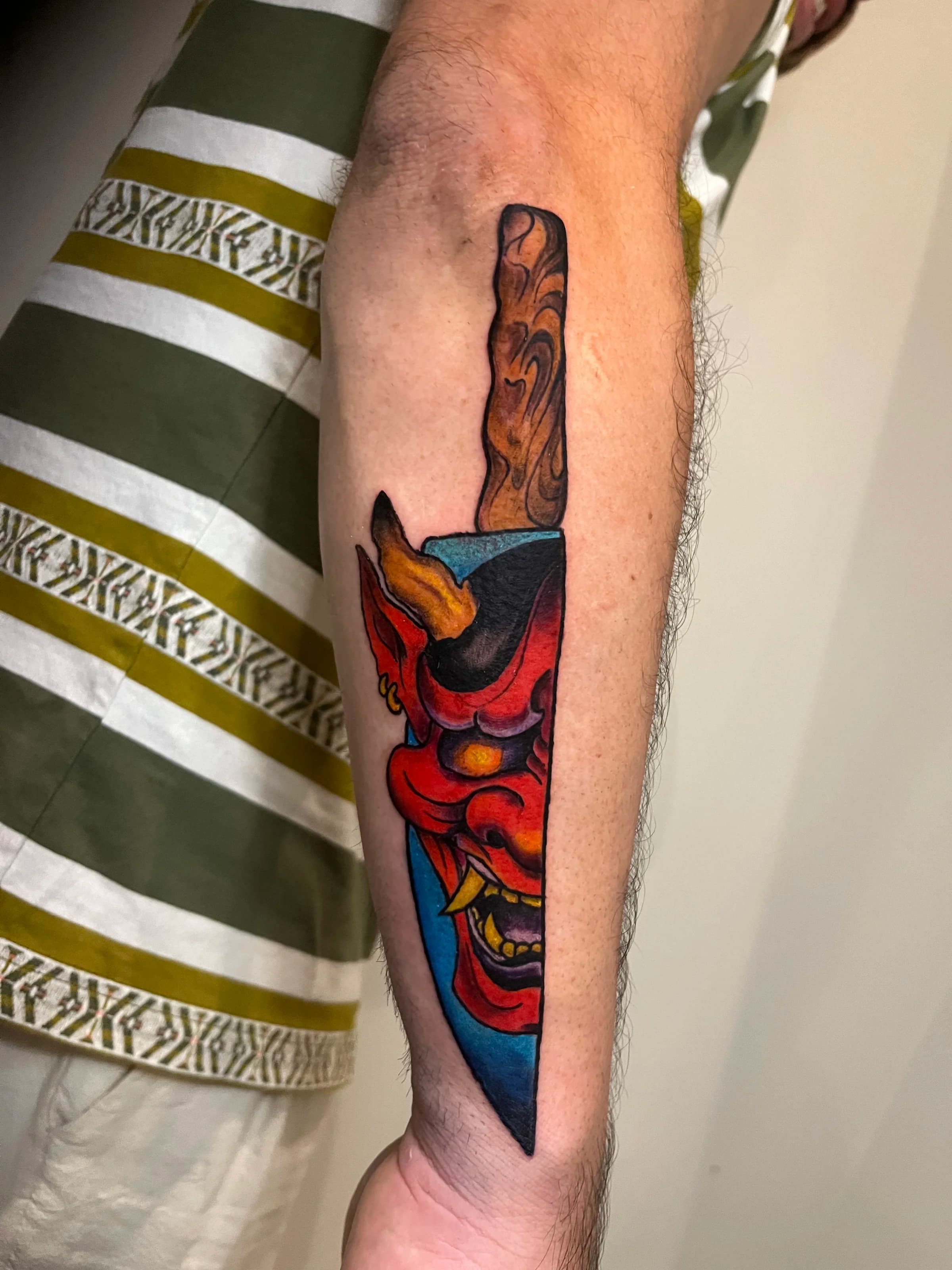 Chef knife demon traditional, bold color
